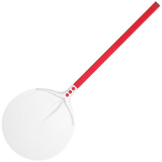 A shovel for a pizza oven round aluminum 450 x 300 mm long 750 mm - Hendi 617311