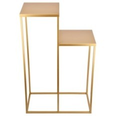 Bloembed metalen loft 2-positie gouden