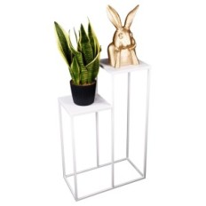 Flowerbed metal loft 2-course white