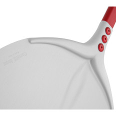 En spade för en pizzaugn runt aluminium 450 x 300 mm lång 750 mm - Hendi 617311