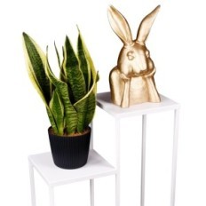 Flowerbed metal loft 2-course white