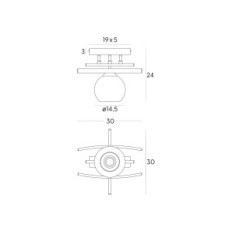 Hestia 2370 / Z-B-1 / KB Lámpara colgante de Brown - Moderno, 1xe27