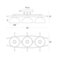 Hestia 2372 / Z-B-3 / mz Brown viseća lampa - moderno, 3xe27