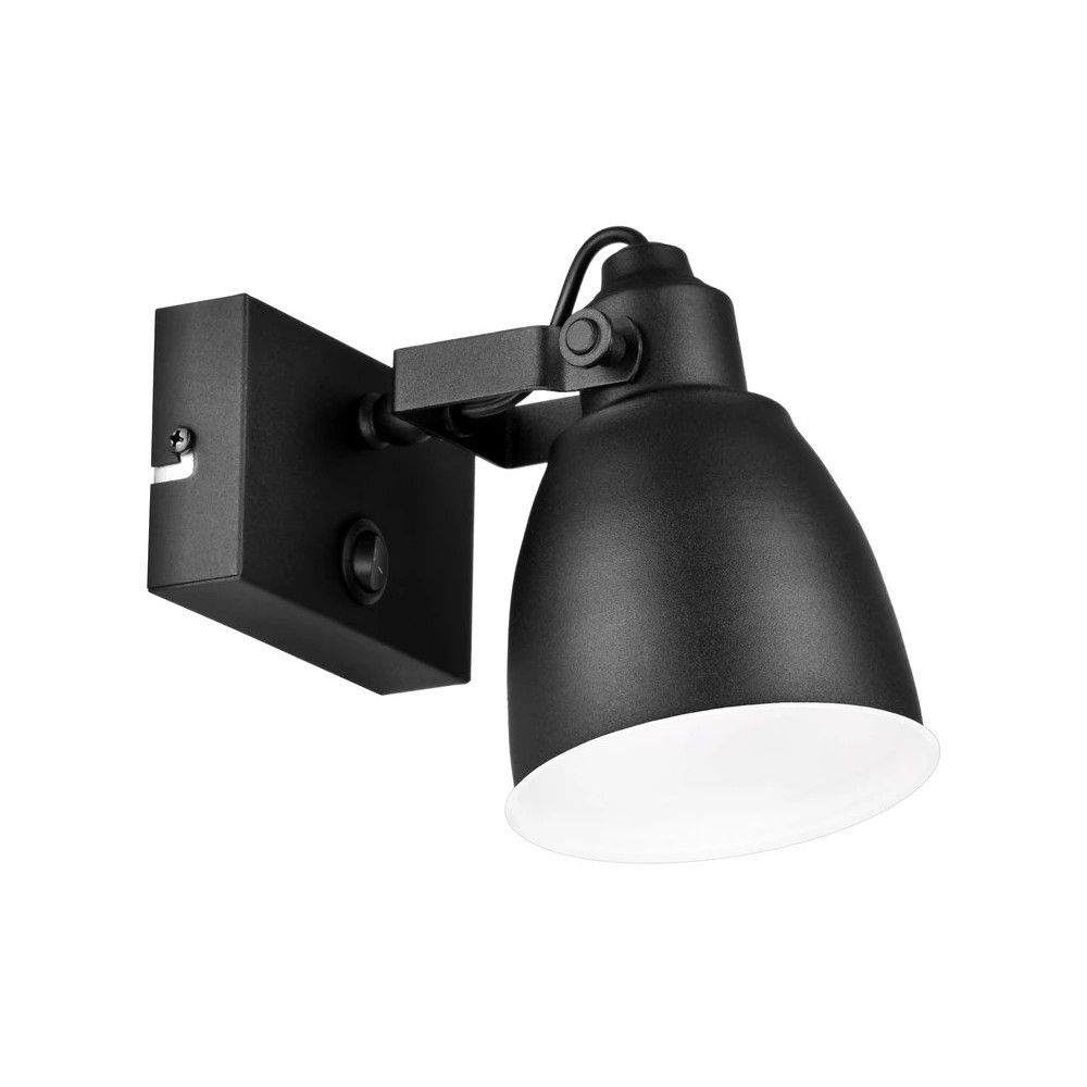 Taurus Kinkiet kapcsolóval Black Lamp, 1xE14