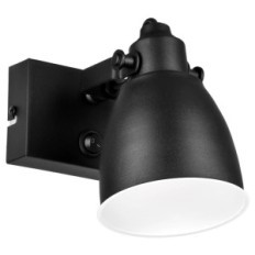 Taurus wall lamp with a black lamp, 1xe14