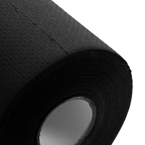 Einweg Laminierte Papiertuchrolle, 50 x 40 m, schwarz — Detailaufnahme Oberfläche
