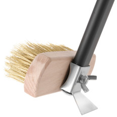 Rengjøringsbørste for pizzaovn med kobberhårlengde 1320 mm - Hendi 525593