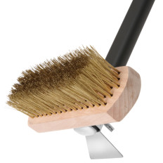 Cepillo de limpieza para horno de pizza con longitud de cabello de cobre 1320 mm - Hendi 525593