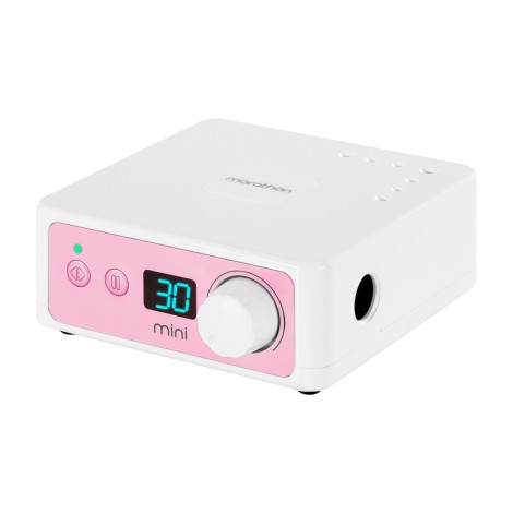 Saeyang manicureborstel Marathon K35 mini roze met H200 handstuk — vooraanzicht