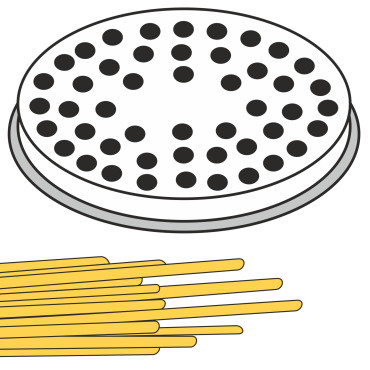 The tip of a strainer to...