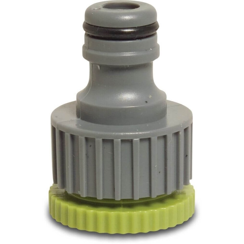 Flotid "kattintson" csatlakozó a PVC- U 1 / 2 - 3 / 4 "GW x férfi Grey- zöld kattintással