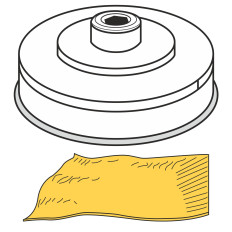 De tip voor de pasta pasta pasta sfoglia franse gebak lengte 155 mm gr. 1-4 mm MPF2.5 / 4 - Hendi 229392