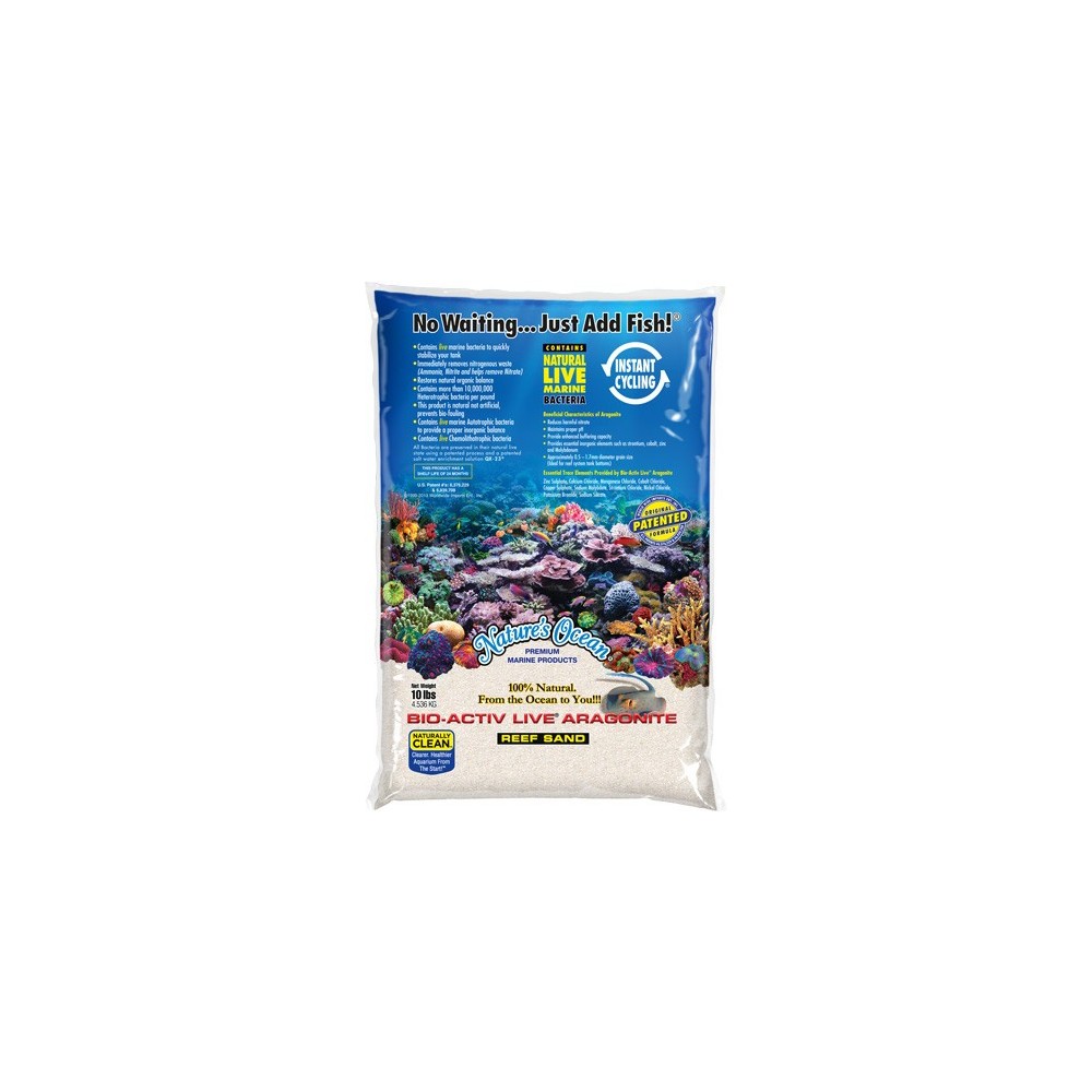 Luonto "Ocean Bio-Act Live Natural White hiekka 4,54 kg hiekka