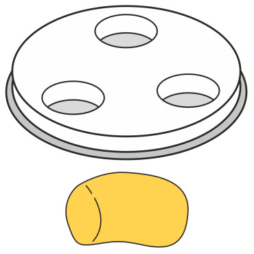 Koniec hrotu HnoCchi Macaroni. Full Tube 1 Hole St. 13 mm MPF2,5 / 4 - Hendi 229415