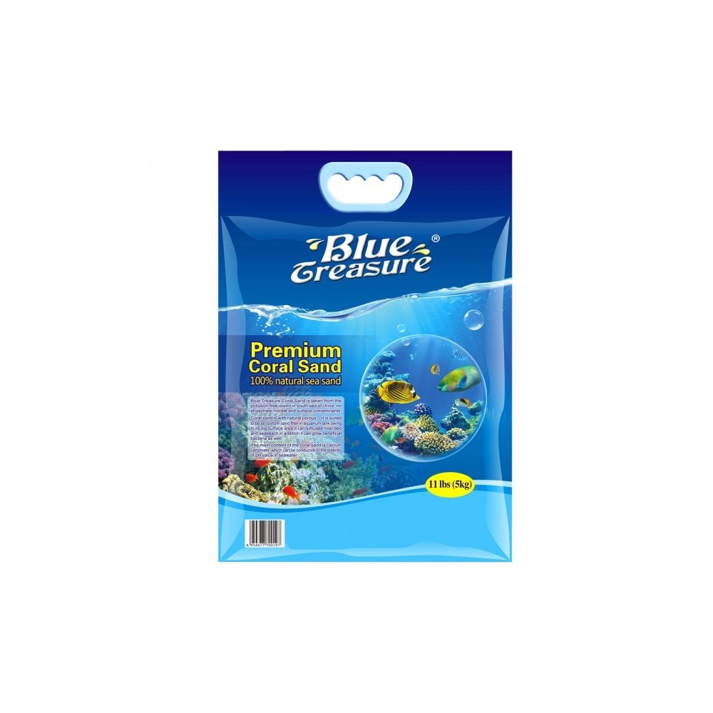Blue Treasure Premium Coral Sand 5kg 3-4mm - piasek koralowy
