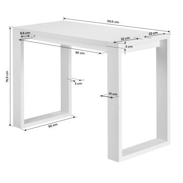 Bureau cosmétique blanc ACTIVESHOP G031