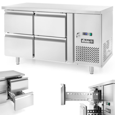Refrigerated table with 4...