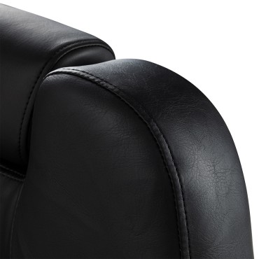 Hair System New York καρέκλα κουρείου μαύρο-χρυσό — κοντινή πλάτη