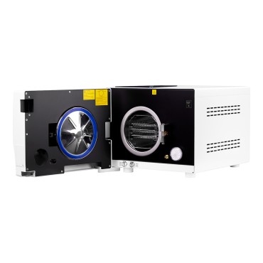 Lafomed autoclave premium line lfss12aa lcd with 12l class b medical printer — front view