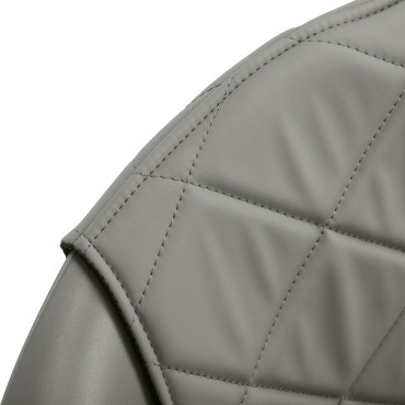 Poltrona parrucchiere Hair System Halo grigia — primo piano dello schienale