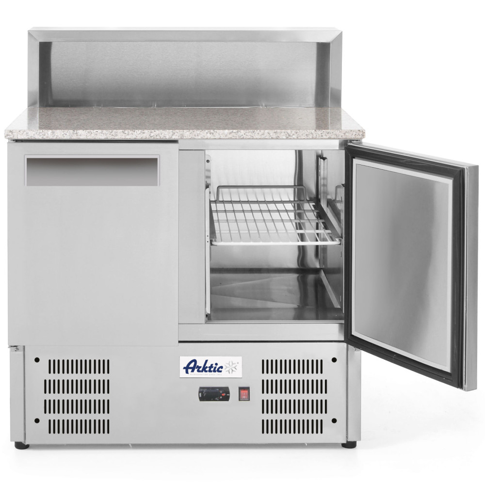 Tabela refrigerada de 2 portas e bancada de granito em 5x GN1 / 6 247 L - Hendi 236208