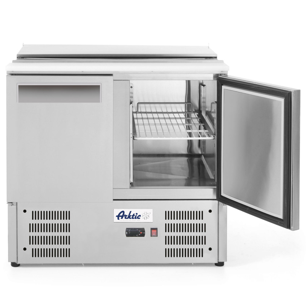 Tavolo refrigerante in insalata a 2 porte con coperchio inclinazione per 2x GN1 / 1 3x GN1 / 6 247 L - Hendi 236161 Tavolo refrigerante in insalata a 2 porte con coperchio inclinazione per 2x GN1 / 1 3x GN1 / 6 247 L - Hendi 236161