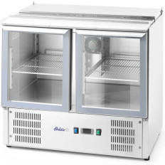 Glasat salladskylbord med 2x GN1-lock / 1 3x GN1 / 6 247 L - Hendi 236246