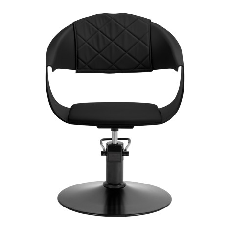 Hair System Halo frizerska stolica crna — pogled sprijeda