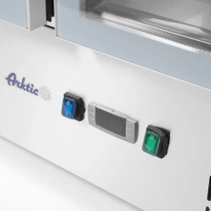 Glasset salatkølebord med et 2x GN1 låg / 1 3x GN1 / 6 247 L - Hendi 236246