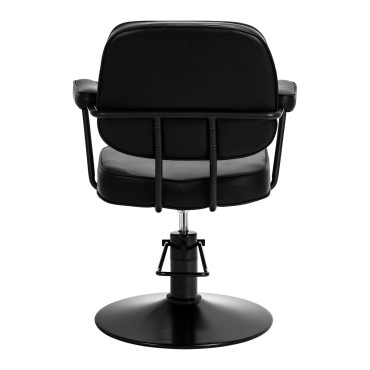 Sillón de Peluquería Hair System Tru noir Negro — vista trasera