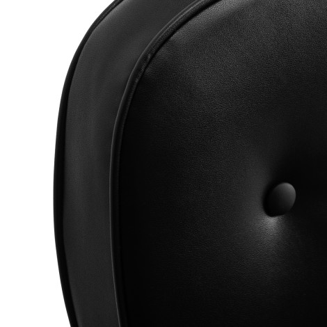 Sillón de Peluquería Hair System Tru noir Negro — detalle del respaldo