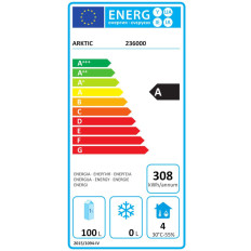 Ψαλίδι, εξοικονόμηση ενέργειας χάλυβα, 0-8c 200 L 124 σε γραμμή προϋπολογισμού - Hendi 236000