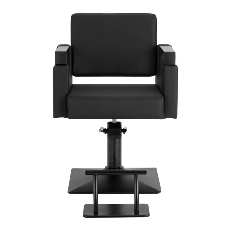 Hair System Duplex noir frisørstol sort — forfra