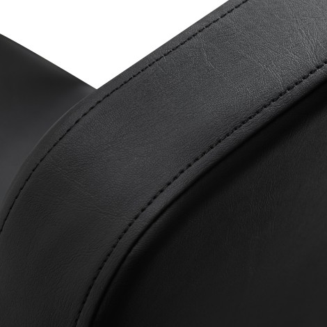 Frisørstol Hair System Edge noir sort — nærbillede af armlæn