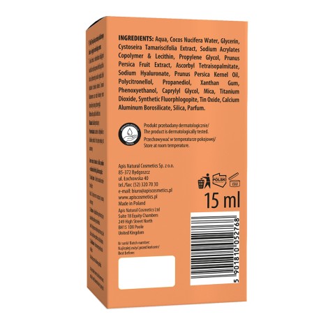 Sérum Illuminateur Apis PEACH SKIN 15 ml — emballage