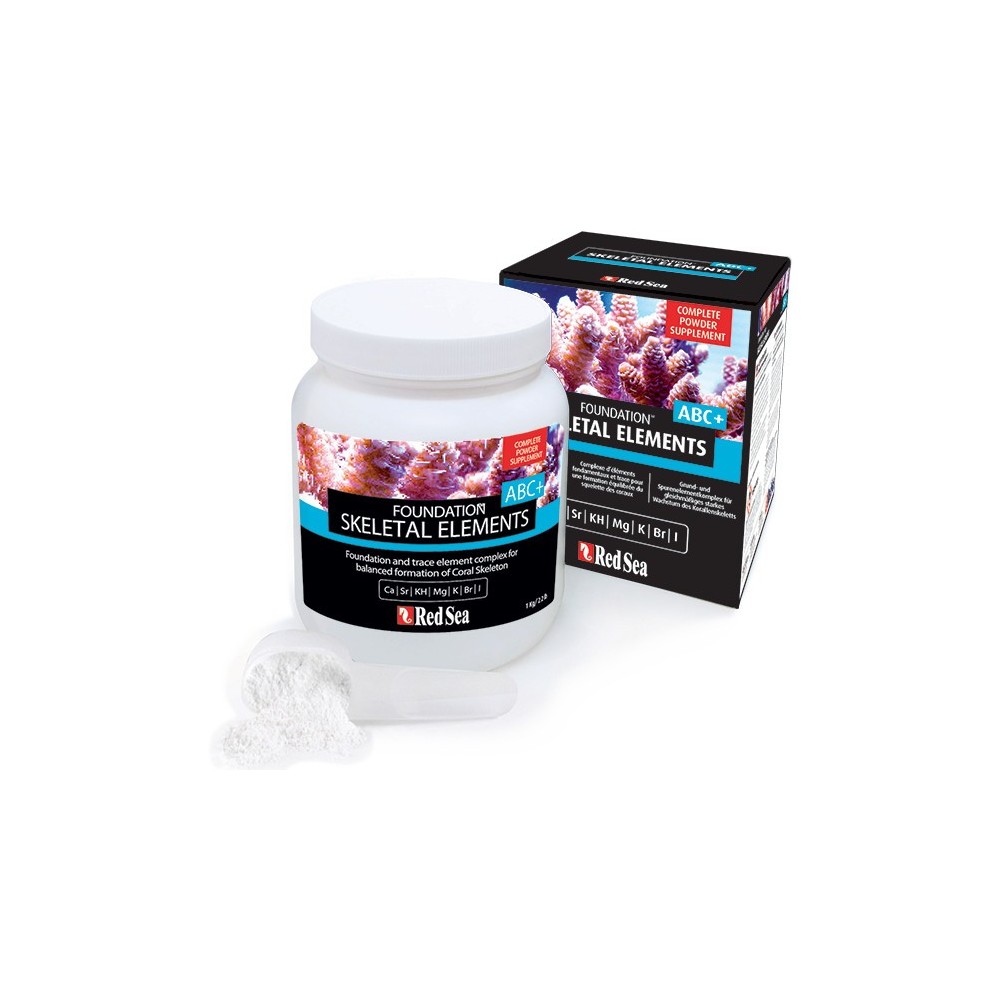 Rode Zee Foundation ABC + 1 kg Bavelige elementen van het koraalskelet