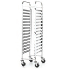 Transporttrolley voor vervoer van gastronomische containers 15x GN1 / 1 keukenlijn - Hendi 813270