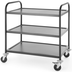 Servitör Vänta på 3-Plate som serverar upp till 150 kg svart matte - Hendi 811320