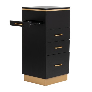 Aide-coiffeur Gabbiano 2027BG en noir et or