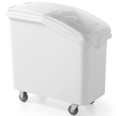 Conteneur chariot gastronomique pour produits en vrac sucre semoule riz sur roues 81 l - Hendi 877913