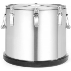 Thermos conteneur thermique de catering pour le transport des aliments en acier inoxydable 10 l - Hendi 707470