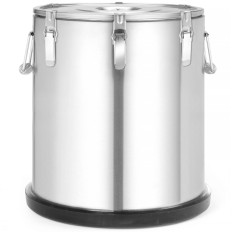 Gastronomia de recipiente térmico térmico para transportar alimentos de aço inoxidável 35 L - Hendi 707517