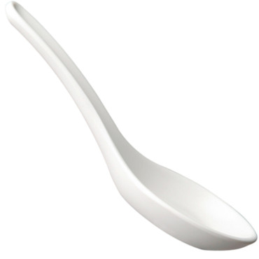 A spoon for dips made of...