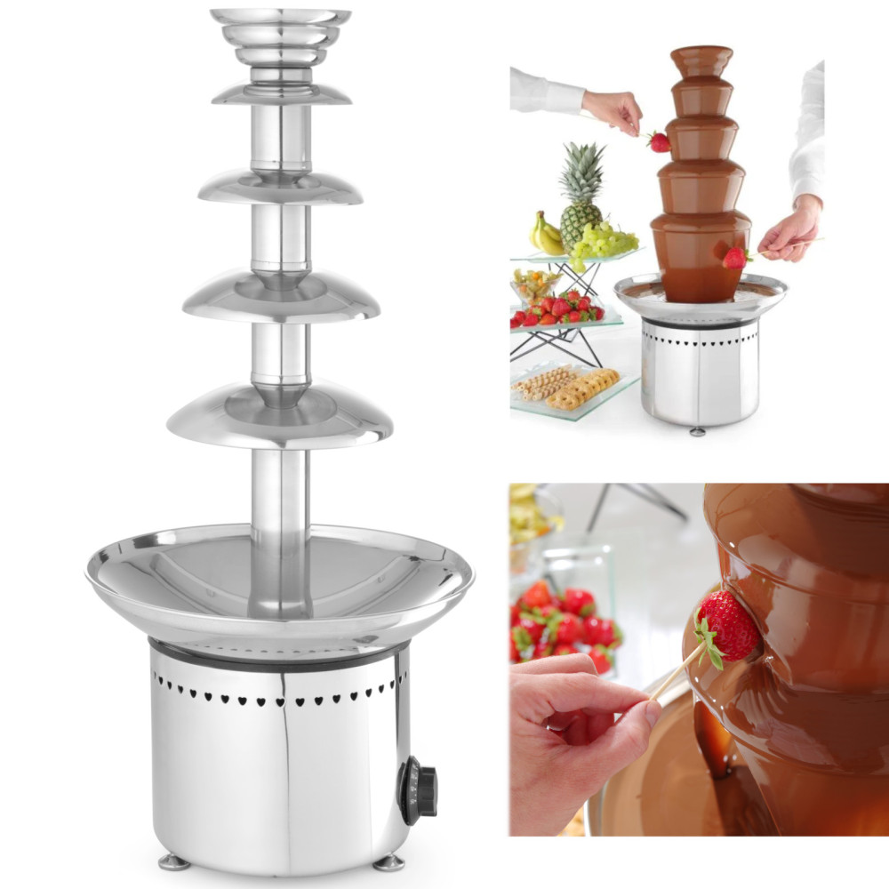 Fondue Fontána Fondue 5 úrovňach ocele 265 W - Hendi 274156