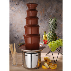 Fondue Fountain Fondue 5 Niveles de acero 265 W - Hendi 274156