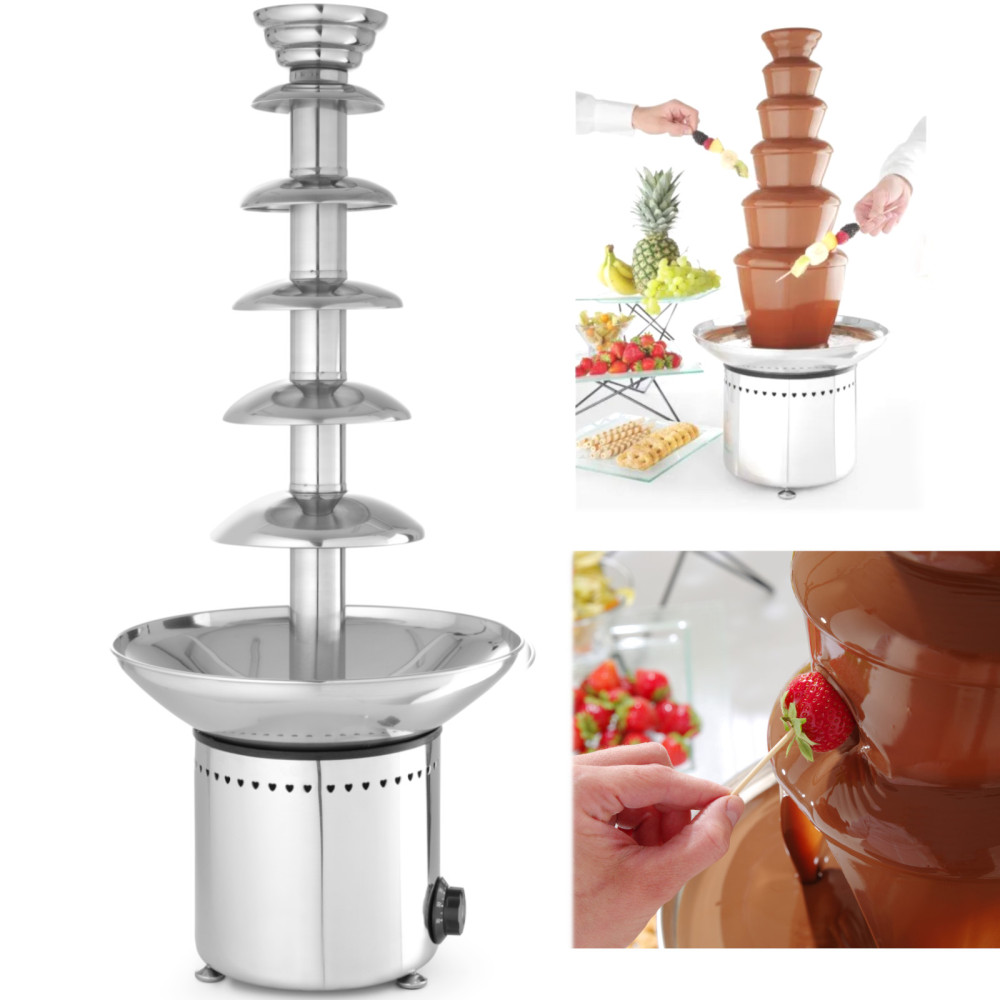 Fondue Fontane 6 Nivel de acero 300 W - Hendi 274163