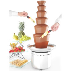 Fondue Fontane 6 terästaso 300 W - Hendi 274163