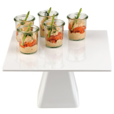 Square Patera for Cake with Melamine 310 x 310 x 80 mm - Hendi 566589