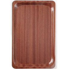 Laminovaný zásobník proti skluzu ořech 460 x 360 mm - Hendi 507025