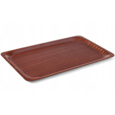 Laminated tray Non-slip walnut 460 x 360 mm - Hendi 507025